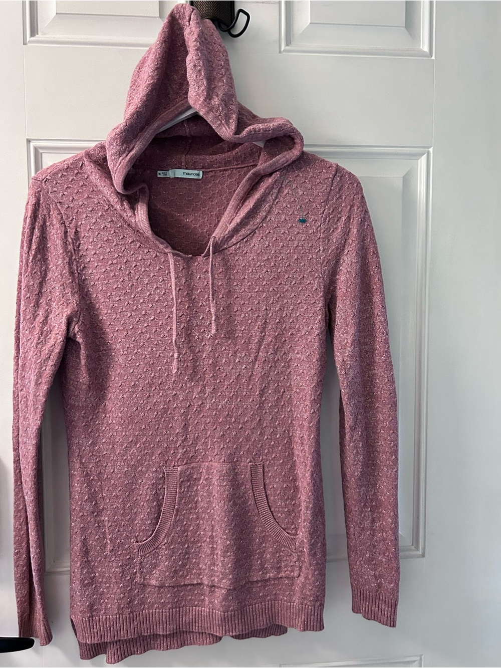 Maurices Dusty Rose Hooded Knit Pullover for Women